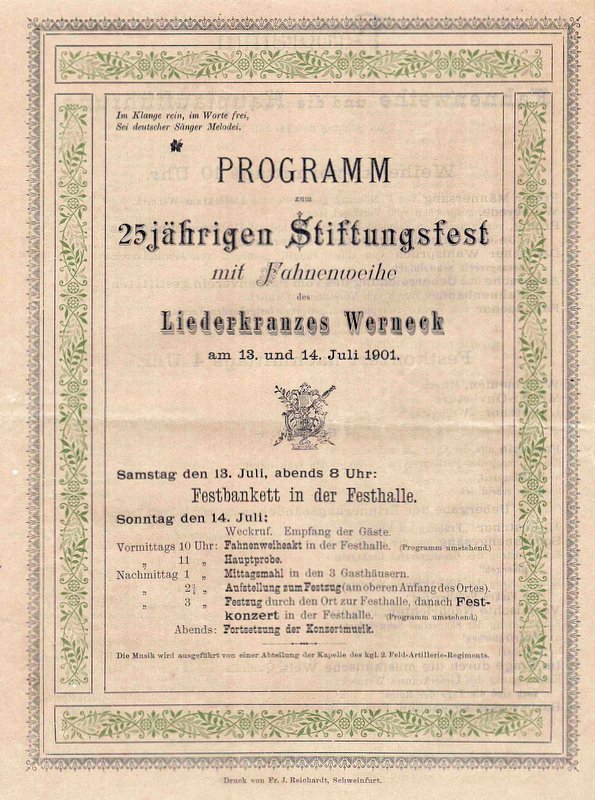 1-1901 Stiftungsfest-Programm